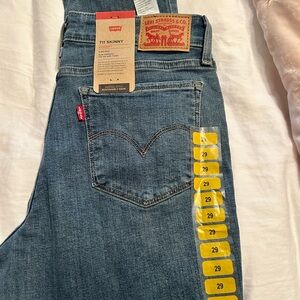 Levi's Medium Blue Skinny Jeans with Red Tab